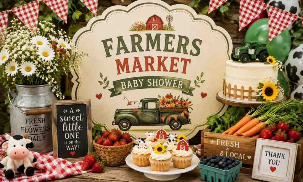 Farmers Market Baby Shower