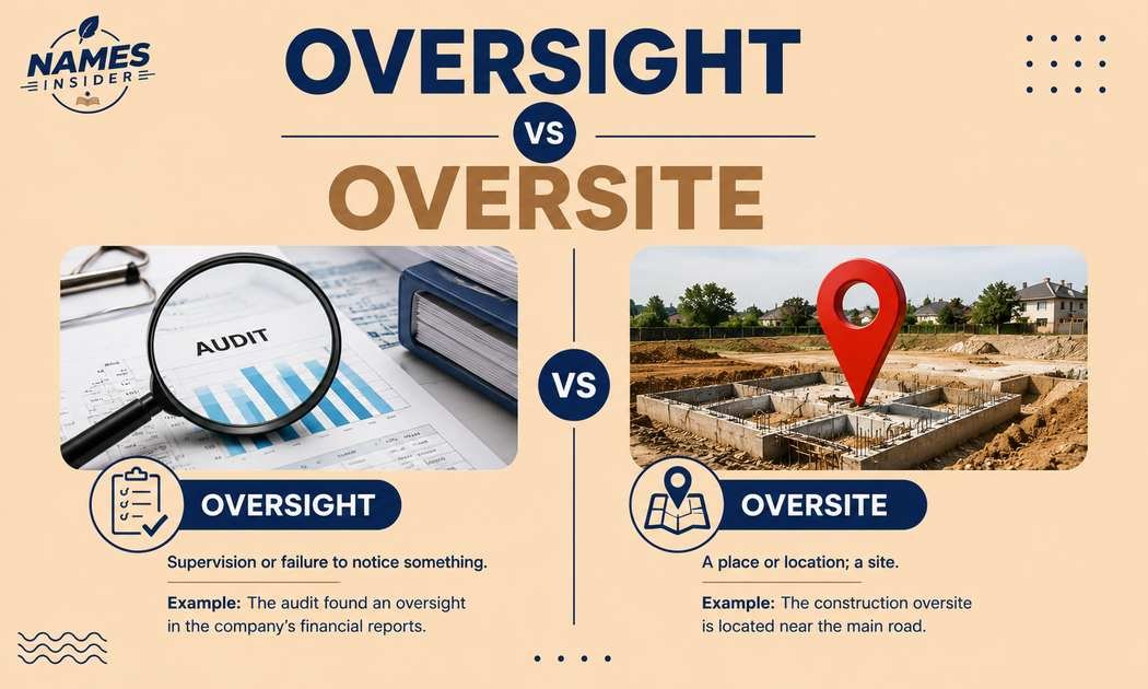 Oversight vs Oversite
